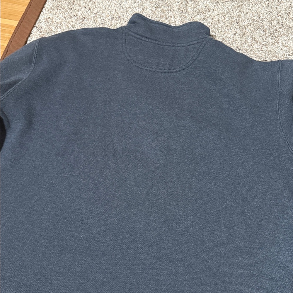 Carhartt Men's Dark Gray 1/4 Zip Sweater - Picture 5 of 5